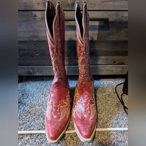 J.B. Dillon Red Western Boots